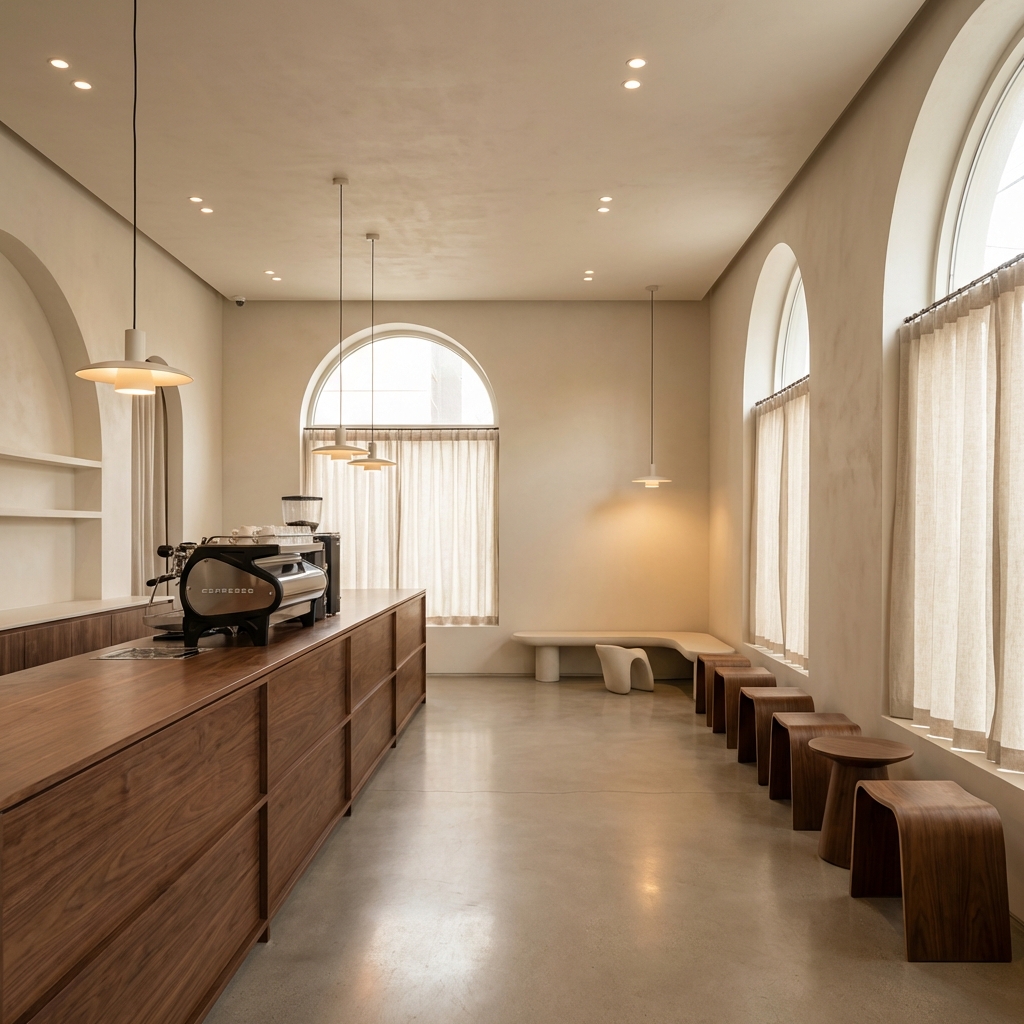 Inside Slow by Slow coffee bar